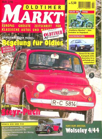 Deckblatt Oldtimer Markt (02/1996)